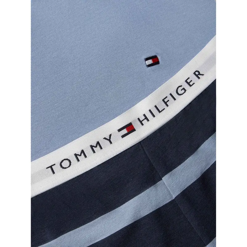 Tommy Hilfiger Rugby Stripe / Brisk Blue Ss Pj Sæt 2