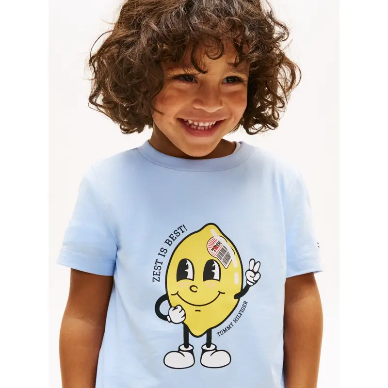 Tommy Hilfiger Sweet Blue Lb Fun Print Graphic T-Shirt 3