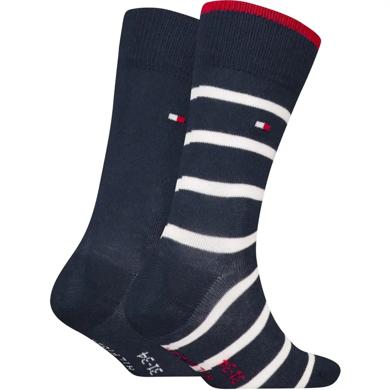Tommy Hilfiger Tommy Original Th Kids Strømpe 2P Breton Stripe 3