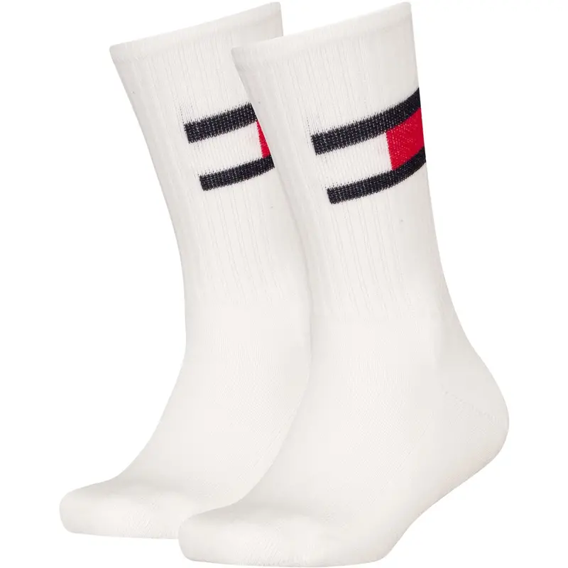 Tommy Hilfiger White Th Kids Strømpe 2P Flag 1