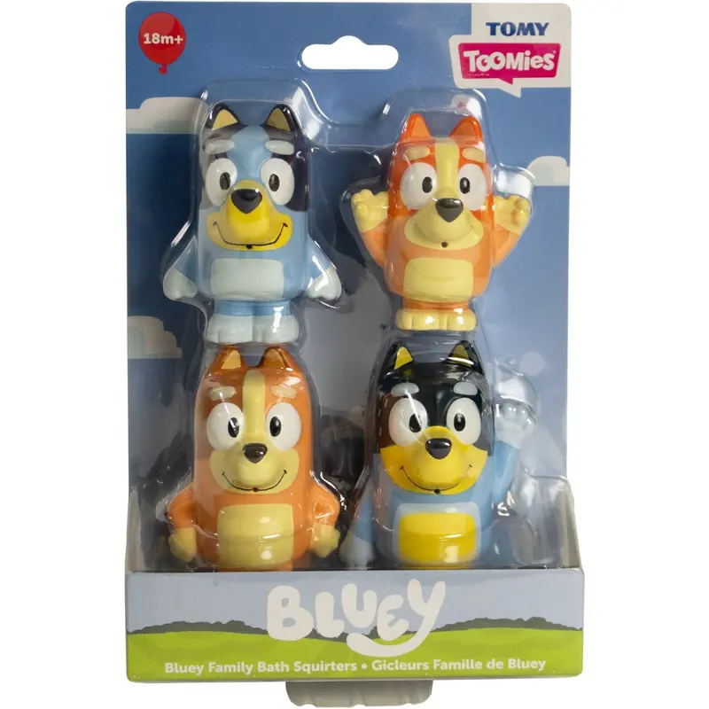 Toomies Bluey Sprøjtedyr 4-Pak 1