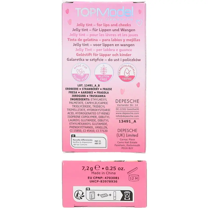 Topmodel Beauty And Me Jelly Stick Cheeks & Lips Pink 2