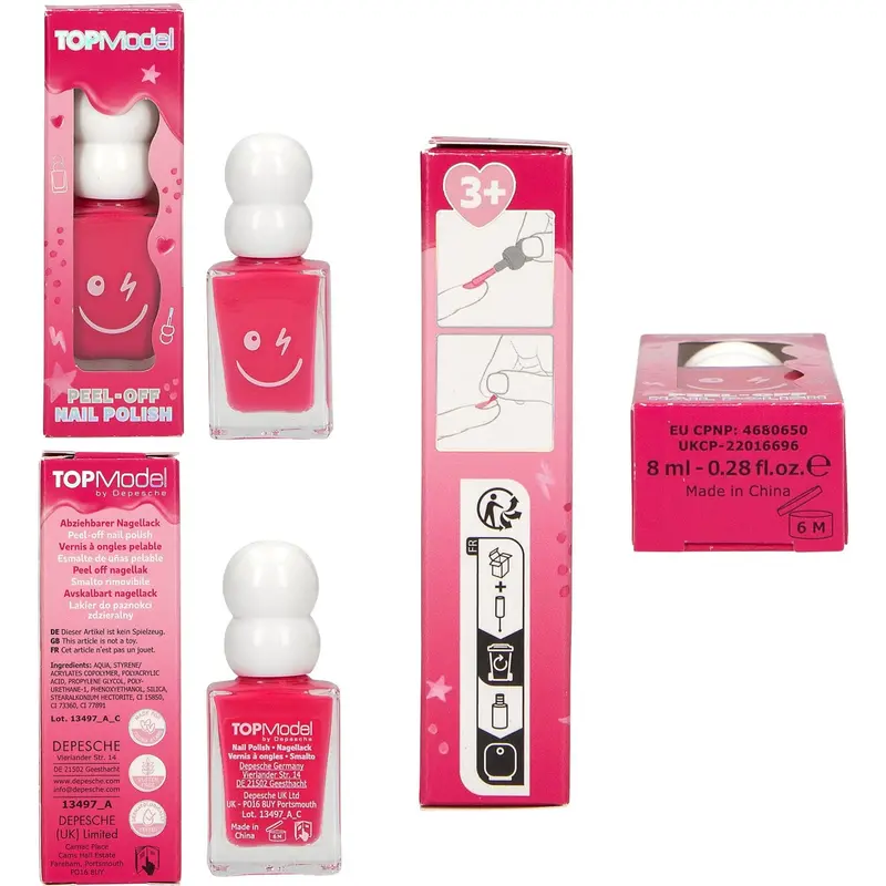 Topmodel Beauty And Me Neglelak Dark Pink 1