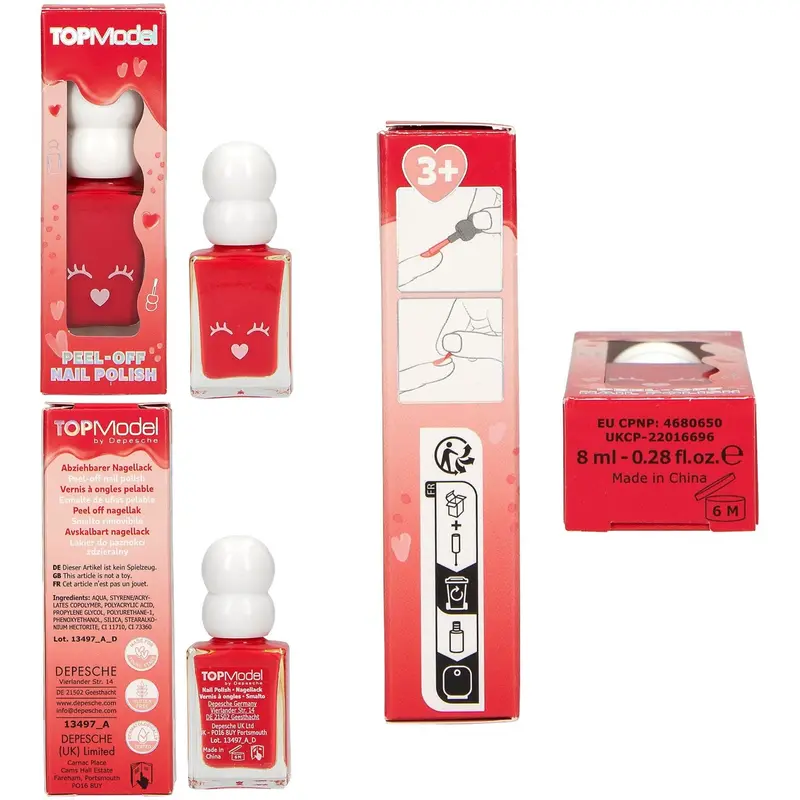 Topmodel Beauty And Me Neglelak Red 1