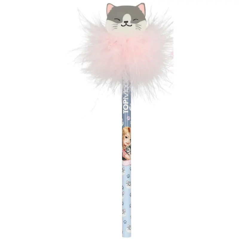 Topmodel Cat Love Blyant Med Viskelæder Topper Grey Cat 1