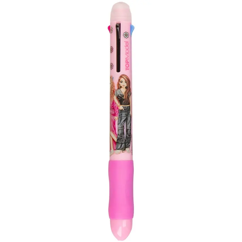 Topmodel Erasable Gel Pen 4 Farver Pink 1