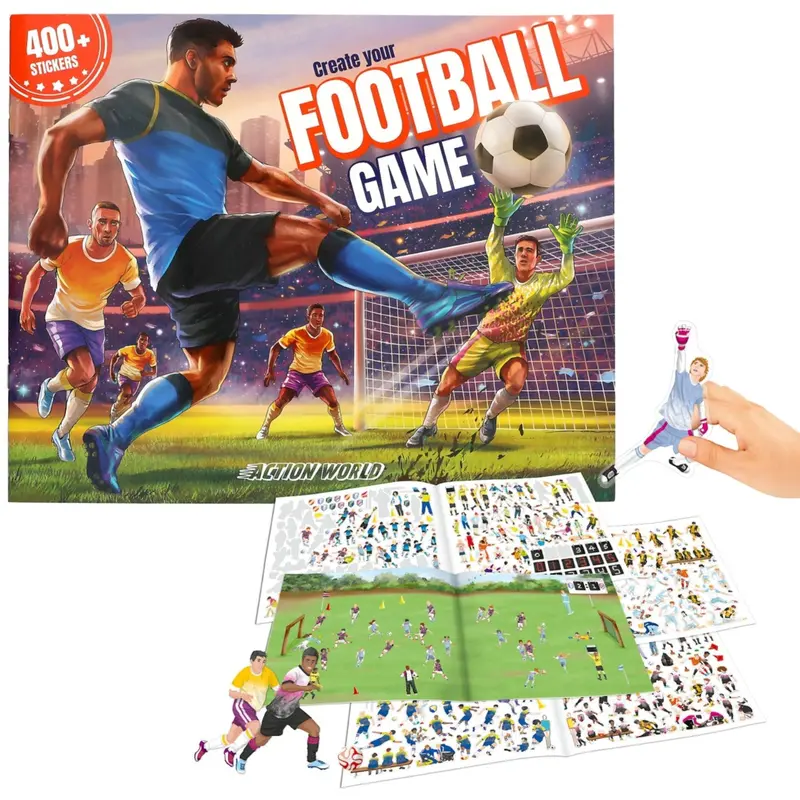 Trends By Depesche Create Your Football Game Klistermærkebog 1
