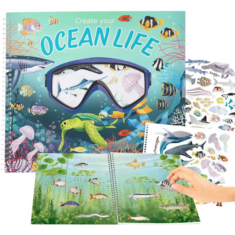 Trends By Depesche Create Your Ocean Life Med Holofoil-Stickers 1
