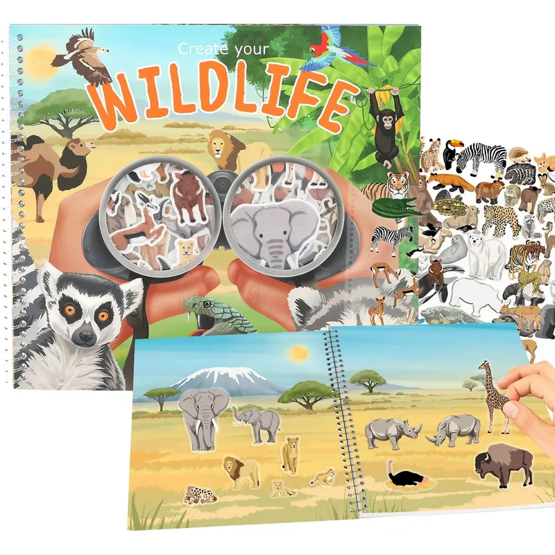 Trends By Depesche Create Your Wild Life Med Flock Stickers 1