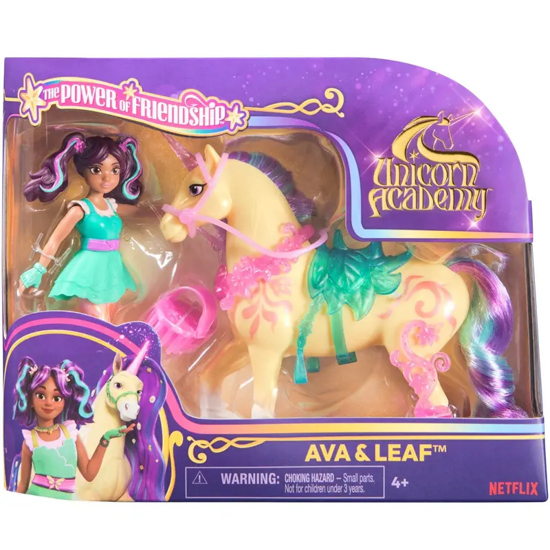 Unicorn Academy Dukke & Enhjørning V2 Ava & Leaf 1