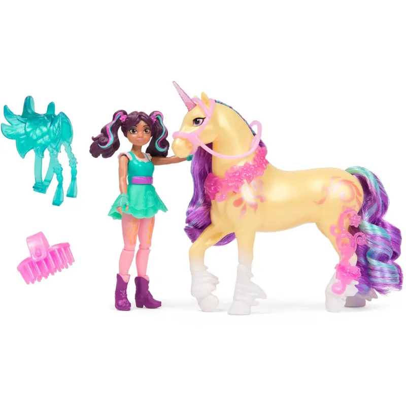 Unicorn Academy Dukke & Enhjørning V2 Ava & Leaf 2