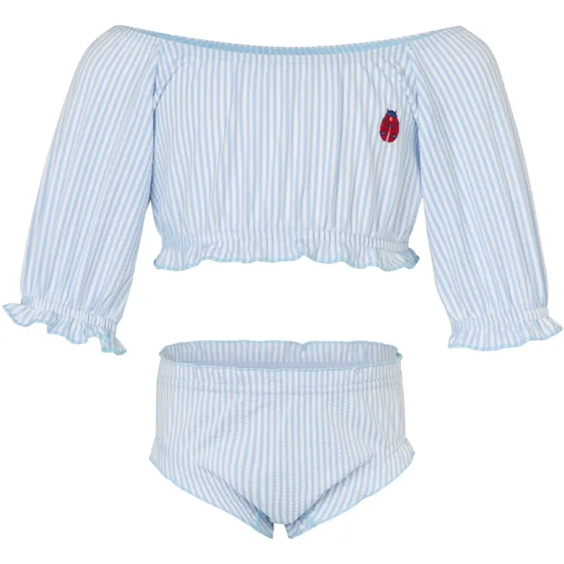 Vanilla Copenhagen Blue Ladybug Bikini Seersucker 5