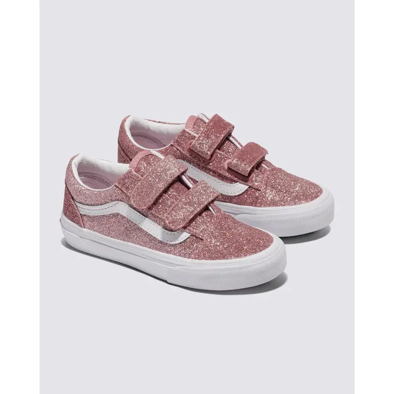 Vans Rose Gold Old Skool V Glitter 2
