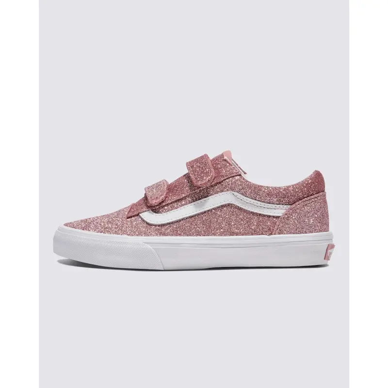 Vans Rose Gold Old Skool V Glitter 2