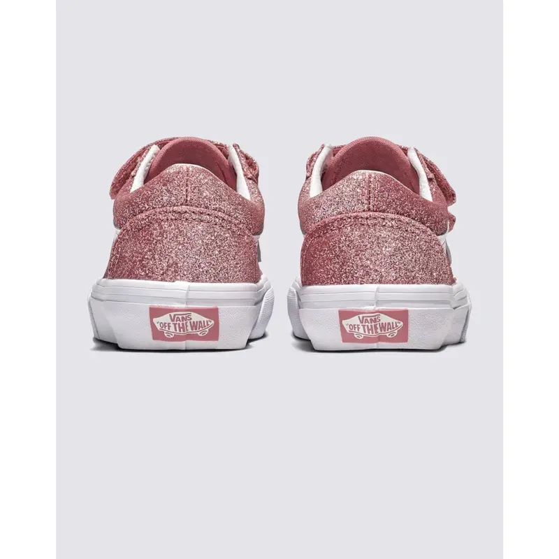 Vans Rose Gold Old Skool V Glitter 4