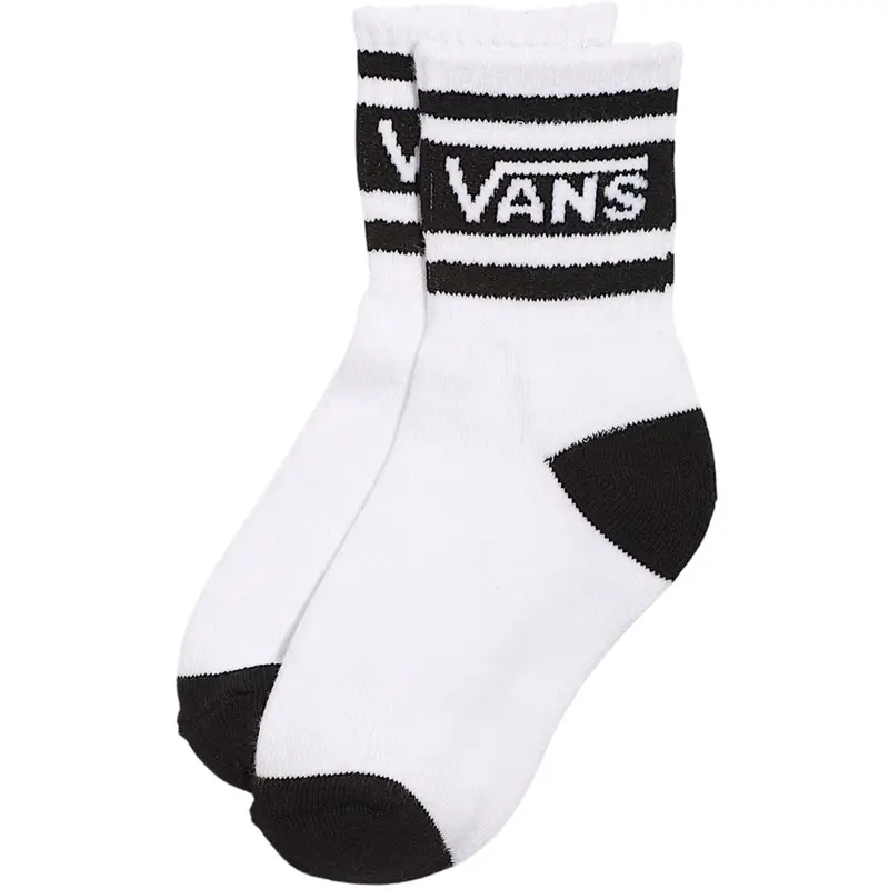 Vans White/Black Drop V Crew Strømper 1