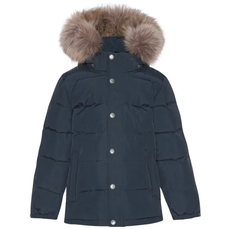 Ver De Terre 600 Navy Down Jakke W/Fur 1