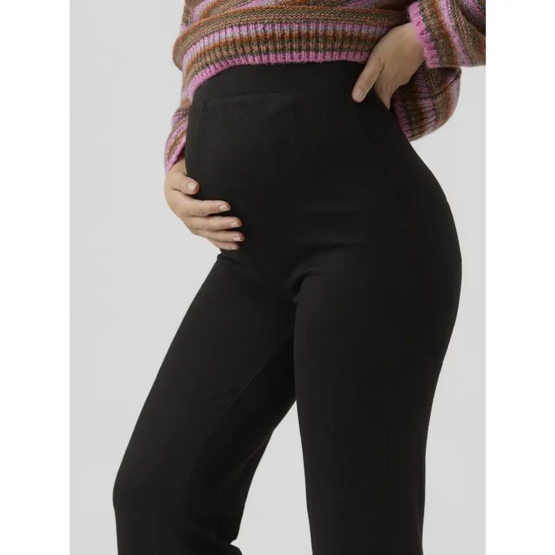 Vero Moda Maternity Black Vmmella Wide Flared Bukser Jrs Noos 4