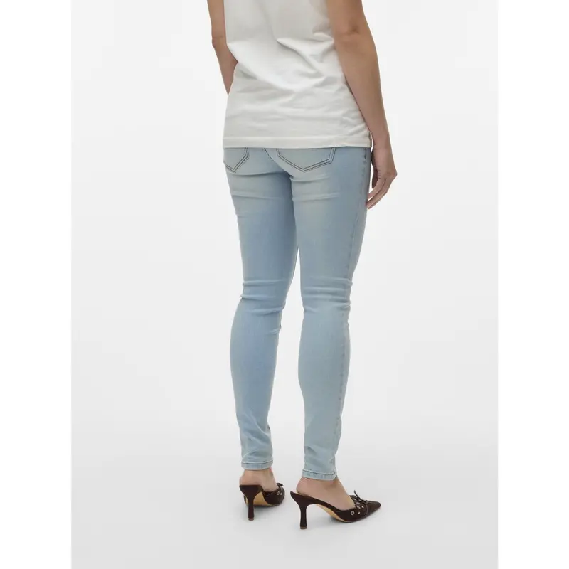 Vero Moda Maternity Light Blue Denim Vmmtanya S Piping Jeans Vi352 Ga Noos "32 5