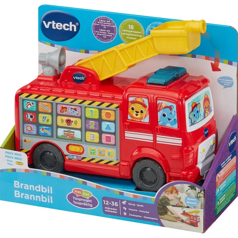 Vtech Rednings Venner Brandbil Dk/No 2