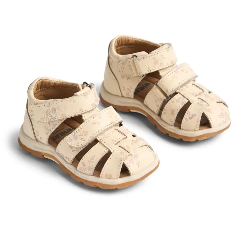 Wheat Barely Apricot Flowers Sandal Frei 1