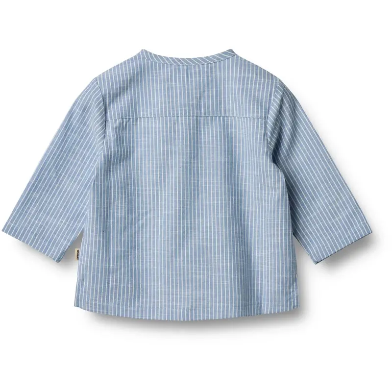 Wheat Blue Stripe Skjorte Bjørk 3