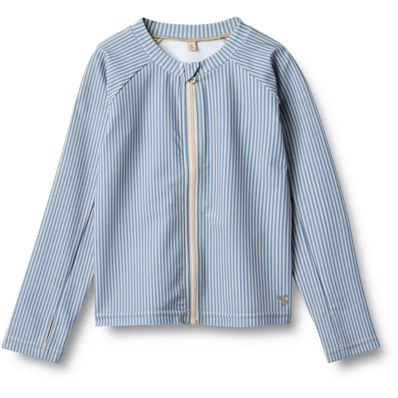 Wheat Blue Swim Stripe Badebluse Zip Ada 1