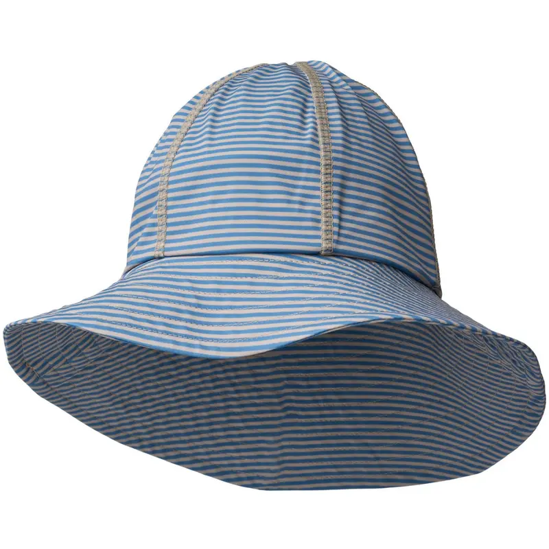 Wheat Blue Swim Stripe Uv Solhat Bora 1