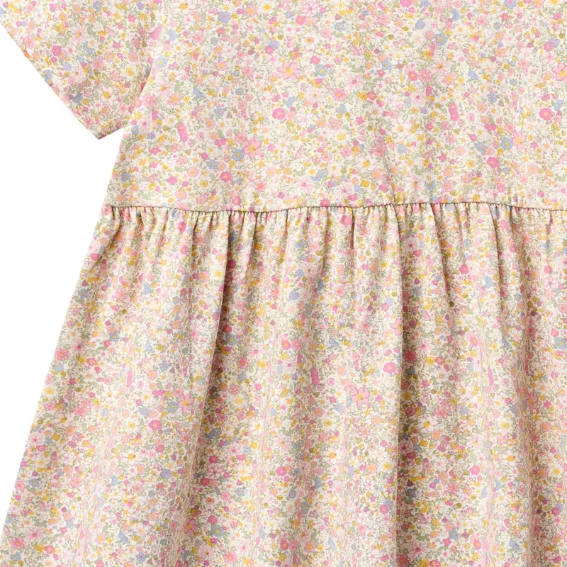 Wheat Blush Flower Meadow Jersey Kjole Anna 2