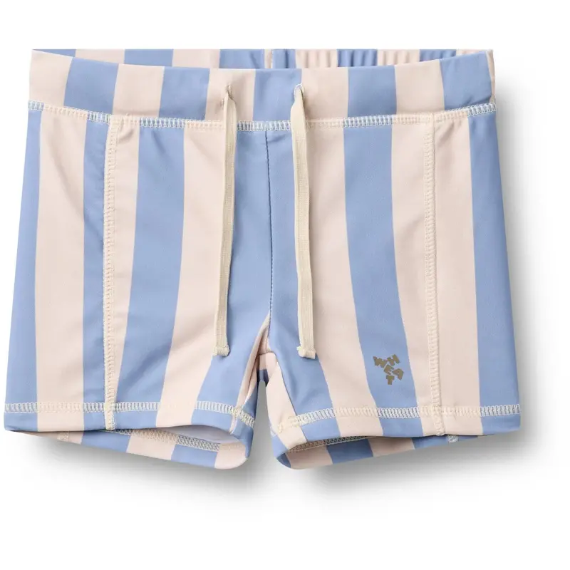 Wheat Bold Blue Stripe Badeshorts Ulrik 1