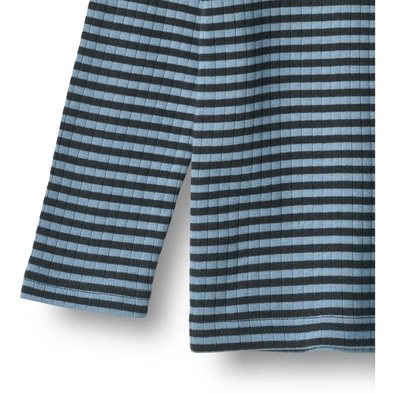 Wheat Bright Blue Stripe Bluse Stig 3
