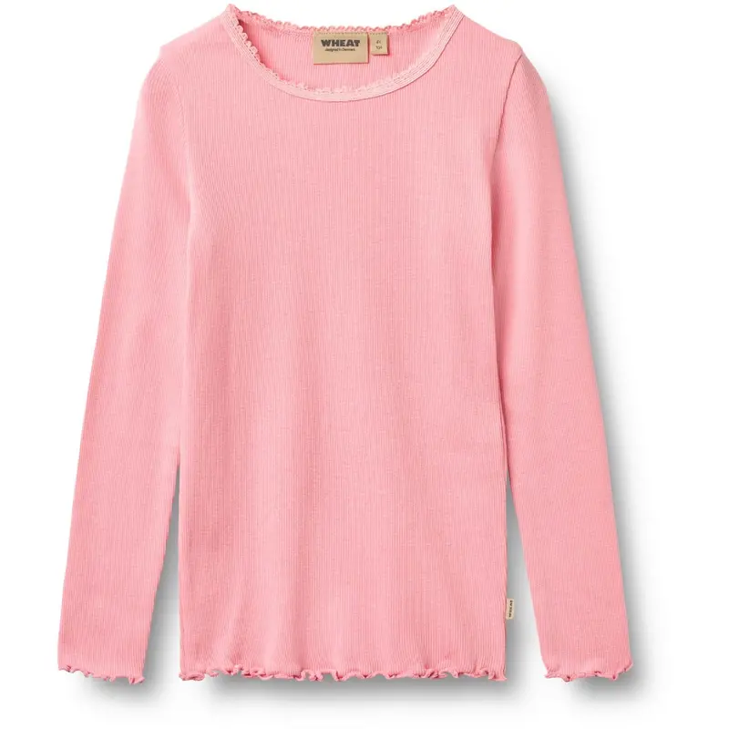 Wheat Bubblegum Rib Bluse L/S Reese 1