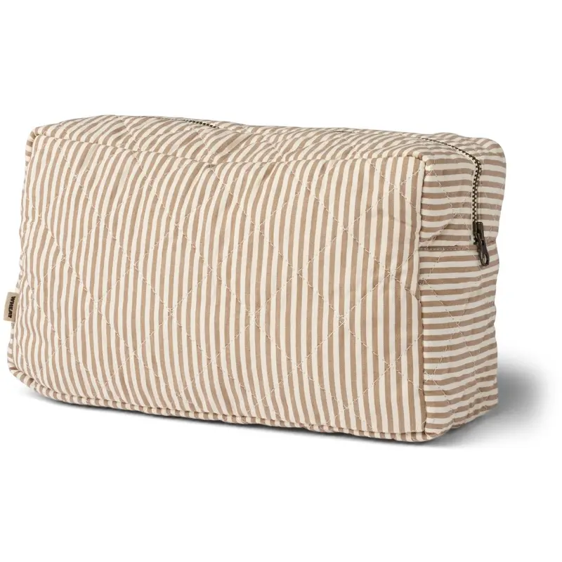 Wheat Cappucino Stripe Toilettaske Large Ziggi 1