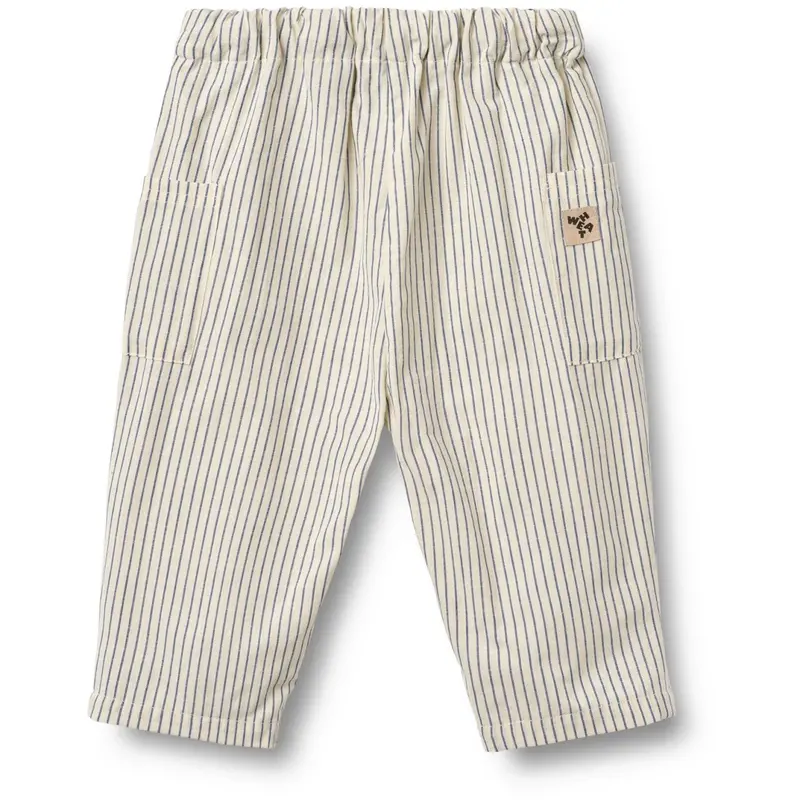 Wheat Dark Blue Stripe Bukser Arne 3