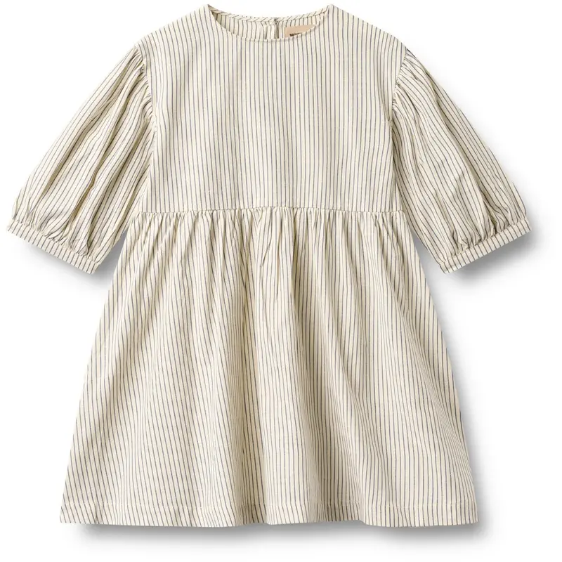 Wheat Dark Blue Stripe Kjole 3/4 Sleeve Magda 1