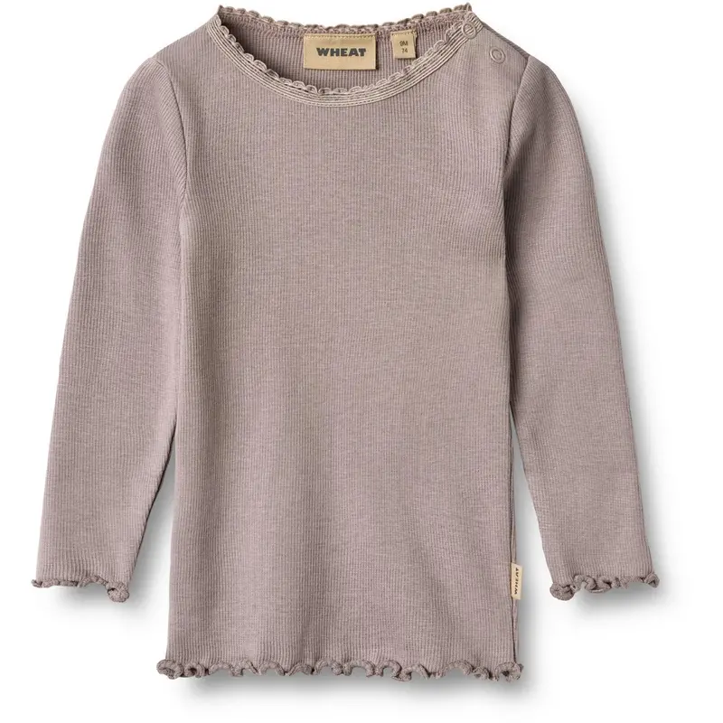 Wheat Dusty Purple Rib Bluse Reese 1
