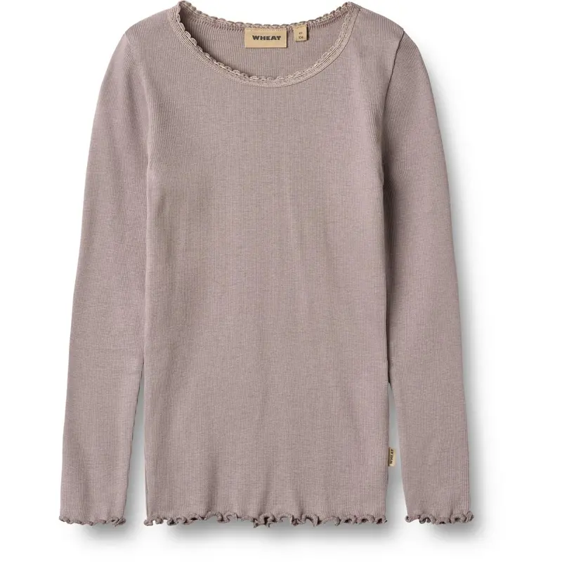 Wheat Dusty Purple Rib Bluse Reese 1