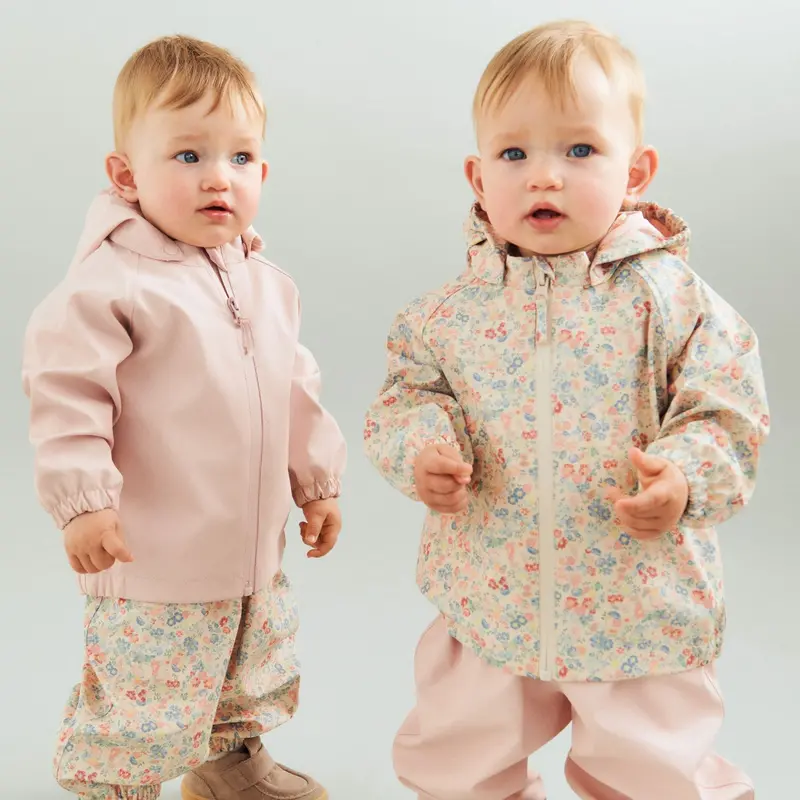 Wheat Flowers And Seashells Regntøj Charlo Overall 2