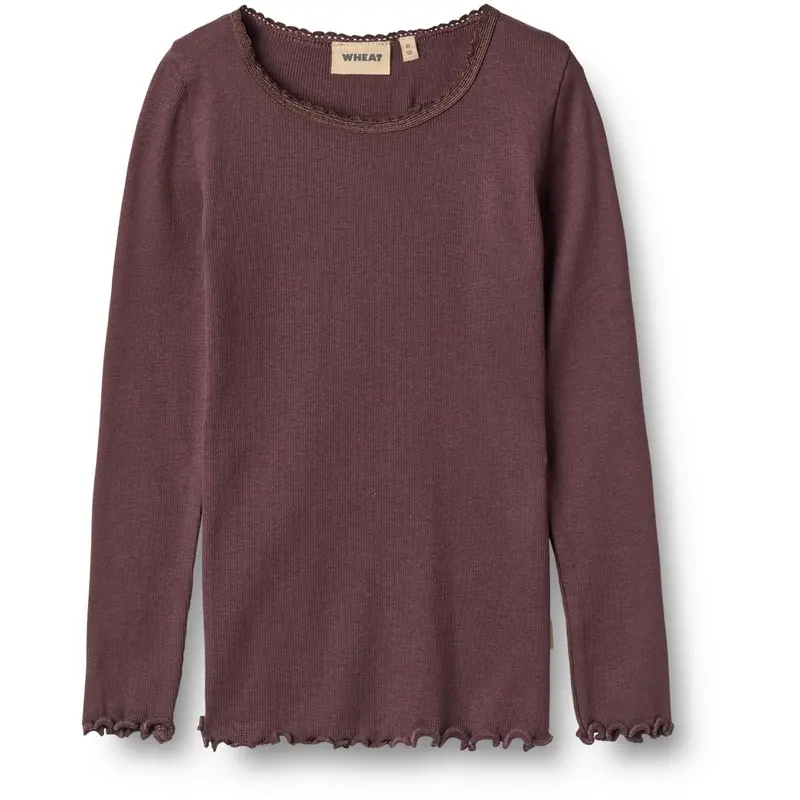 Wheat Fudge Rib Bluse Reese 1