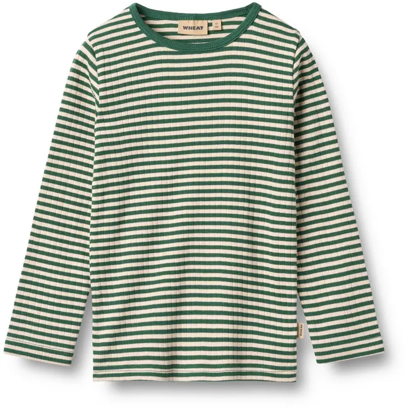 Wheat Green Stripe Bluse Stig 1