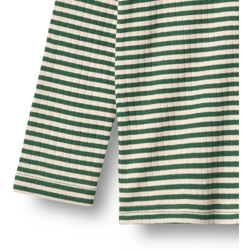 Wheat Green Stripe Bluse Stig 3