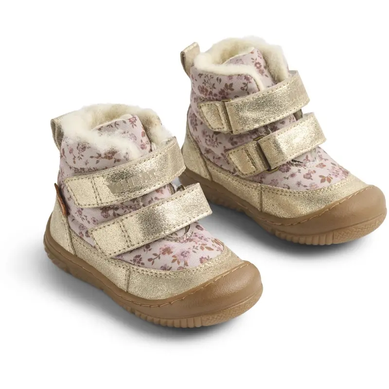 Wheat Grey Rose Flowers Vinterstøvler Dowi Tex 1