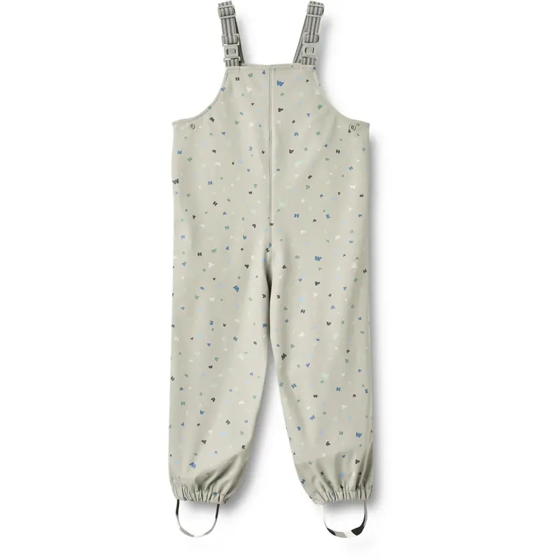 Wheat Light Flint Letters Regntøj Charlo Overall 1