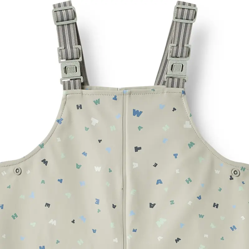 Wheat Light Flint Letters Regntøj Charlo Overall 2