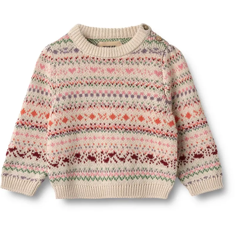 Wheat Multi Jaquard Pullover Olga 1