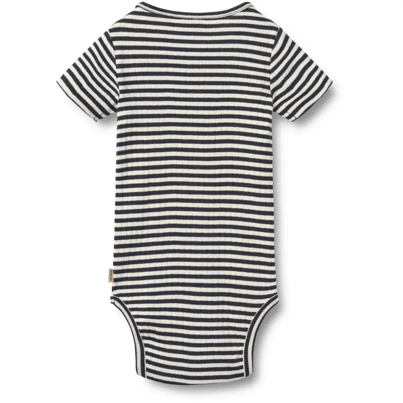 Wheat Navy Rib Stripe Body S/S Edvald 3