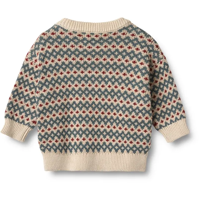 Wheat Offwhite Jacquard Pullover Harlow 2