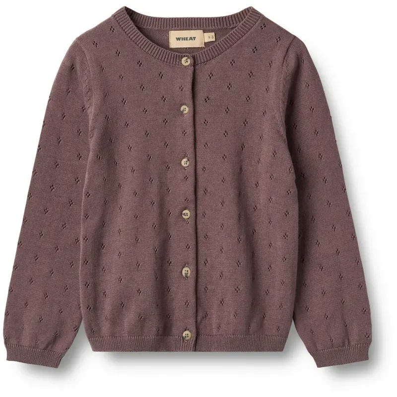 Wheat Plum Strik Cardigan Maia 1