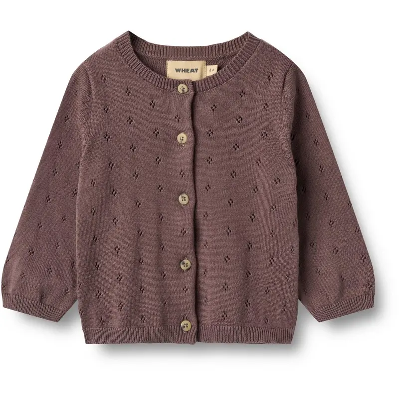 Wheat Plum Strik Cardigan Maia 1