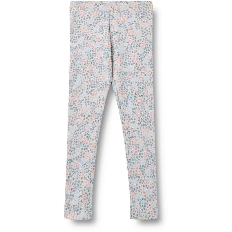 Wheat Powder Blue Flowers Jersey Leggings Jules 1